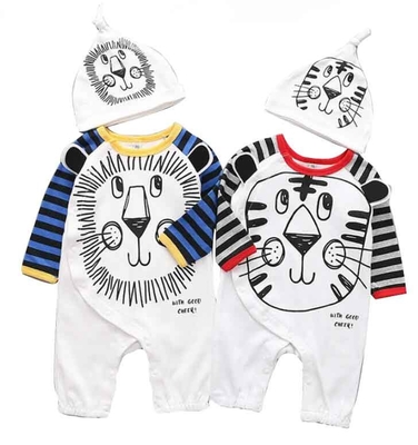 Baumwollherbst-Kinderkleiderstellt starke Baby-Kleidung 100% Baby-Bodysuit-Kleidung ein