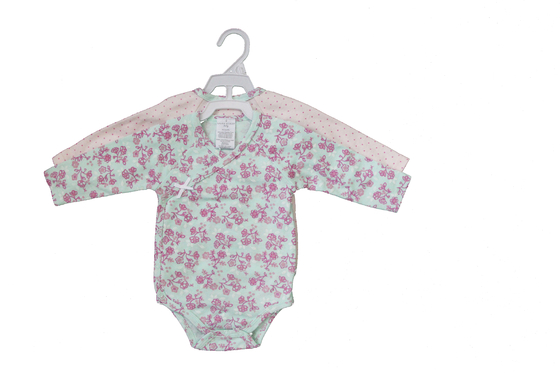 Baby langärmlige zweiteilige 60% Baumwolle Onesies umweltfreundlich