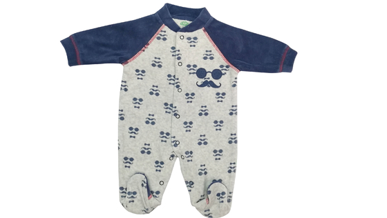 Velour Unisexwinter-Säuglingsbaby-Spielanzug-Biobaumwolle-Baby Sleepwear-240G