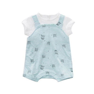 Bequeme Unisexbaumwollverriegelung 100% des Baby-Kleidungs-Siebdruck-180G